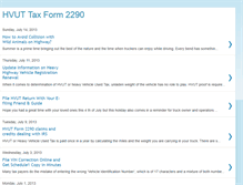 Tablet Screenshot of heavytrucktax.blogspot.com
