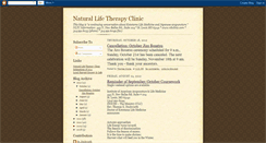 Desktop Screenshot of naturallifetherapy.blogspot.com