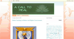 Desktop Screenshot of acalltoheal.blogspot.com