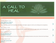 Tablet Screenshot of acalltoheal.blogspot.com