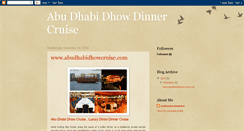 Desktop Screenshot of abudhabidhowcruise.blogspot.com