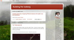 Desktop Screenshot of buildingtheiceberg.blogspot.com