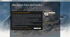 Desktop Screenshot of akupunyakata.blogspot.com