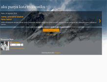 Tablet Screenshot of akupunyakata.blogspot.com