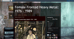 Desktop Screenshot of femalefrontedheavymetal.blogspot.com