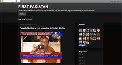 Desktop Screenshot of first-pakistan.blogspot.com