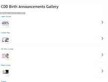 Tablet Screenshot of camilledeanndesignsbirthannouncements.blogspot.com