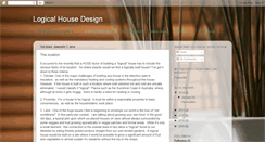 Desktop Screenshot of logicalhousedesign.blogspot.com