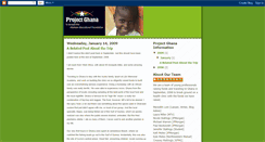 Desktop Screenshot of projectghana2008.blogspot.com