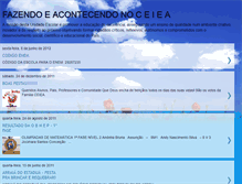 Tablet Screenshot of fazendoeacontecendonoceiea.blogspot.com