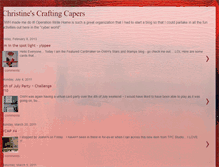 Tablet Screenshot of craftingcapers.blogspot.com