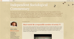 Desktop Screenshot of independentcriticalsociology.blogspot.com