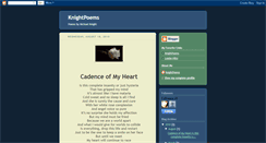 Desktop Screenshot of knightpoems.blogspot.com