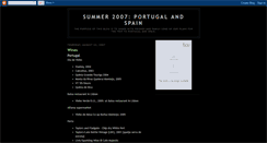 Desktop Screenshot of portugal-spain-2007.blogspot.com