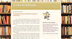 Desktop Screenshot of ovalordaeducacao.blogspot.com