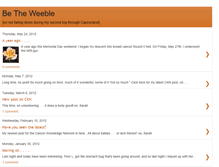 Tablet Screenshot of betheweeble.blogspot.com