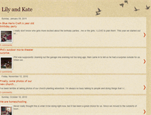 Tablet Screenshot of lilyandkate.blogspot.com