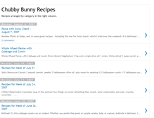 Tablet Screenshot of chubbybunnyrecipes.blogspot.com