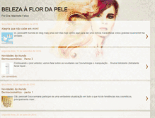 Tablet Screenshot of belezaaflordapele.blogspot.com