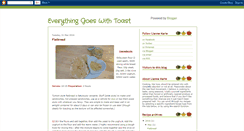 Desktop Screenshot of everythinggoeswithtoast.blogspot.com