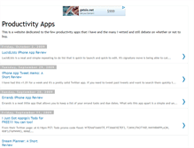 Tablet Screenshot of productivityapps.blogspot.com