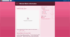Desktop Screenshot of michaelbiehninformation.blogspot.com