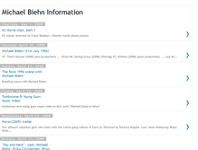 Tablet Screenshot of michaelbiehninformation.blogspot.com
