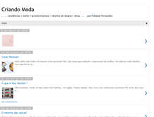 Tablet Screenshot of criandomoda-fabiane.blogspot.com