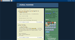 Desktop Screenshot of journal-password.blogspot.com