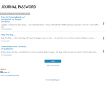 Tablet Screenshot of journal-password.blogspot.com