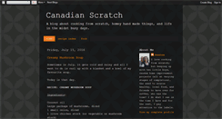 Desktop Screenshot of canadianscratch.blogspot.com