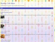 Tablet Screenshot of healthyfoodideas.blogspot.com