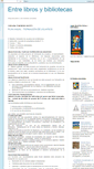 Mobile Screenshot of entrelibrosybibliotecas.blogspot.com