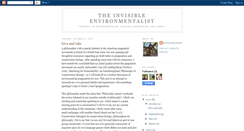 Desktop Screenshot of invisibleenvironmentalist.blogspot.com