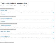 Tablet Screenshot of invisibleenvironmentalist.blogspot.com