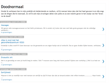 Tablet Screenshot of doodnormaal.blogspot.com