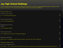 Tablet Screenshot of jayhighschoolbulldogs.blogspot.com