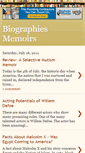 Mobile Screenshot of biographies-memoirs.blogspot.com