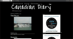 Desktop Screenshot of canadiandiary.blogspot.com