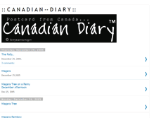 Tablet Screenshot of canadiandiary.blogspot.com