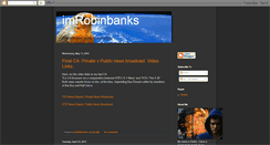 Desktop Screenshot of imrobinbanks.blogspot.com