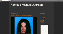 Desktop Screenshot of famousmichaeljackson.blogspot.com