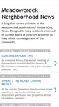 Mobile Screenshot of meadowcreekneighborhoodnews.blogspot.com