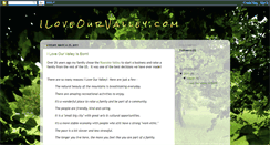 Desktop Screenshot of iloveourvalley.blogspot.com