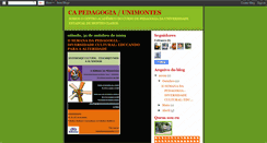 Desktop Screenshot of capedagogiaunimontes.blogspot.com