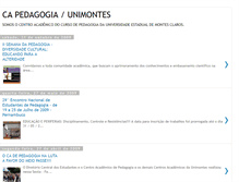 Tablet Screenshot of capedagogiaunimontes.blogspot.com