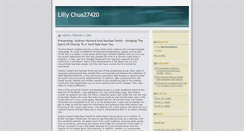 Desktop Screenshot of lillychua40007.blogspot.com