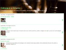 Tablet Screenshot of ciencia-religiao.blogspot.com