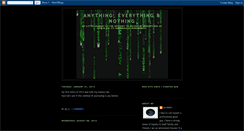 Desktop Screenshot of anything-everything--nothing.blogspot.com