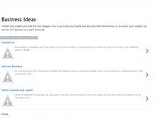 Tablet Screenshot of businessideasforu.blogspot.com